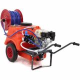 Groupe motopompe de pulvérisation Comet MC 25 Honda GP 160 sur chariot Dal Degan avec réservoir 150 l