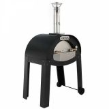 AgriEuro Mini Cibus - Four à bois pour pizza d'extérieur 60x40 - Capacité de cuisson : 1 pizza