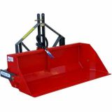 Pala cargadora trasera para tractor GeoTech de 200 cm, serie pesada, capacidad 700 Kg