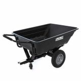 GeoTech TC3080PL - carrello trainato per trattorino - rimorchio con vasca in plastica - 121x93(h 29 cm)