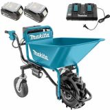 Carretilla eléctrica de ruedas Makita DCU180 con cuba - batería 5 Ah/18 V (2x18 V)