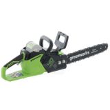 Akku-Kettensäge Greenworks GD40CS15 - Schwert 35 cm - AKKU UND LADEGERÄT NICHT IM LIEFERUMFANG ENTHALTEN