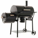 Barbecue à charbon CB 650-2 Royal Food avec grille en INOX  et fumoir - Surface de cuisson 64,5x37x5 cm