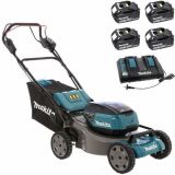 Makita DLM462PT4 - Tagliaerba semovente a batteria - 4x18V/5Ah - Taglio 46 cm