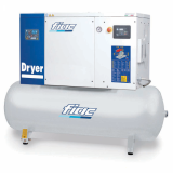 FIAC New Silver D 10/300 - Compressore rotativo trifase a vite silenziato - Essiccatore integrato - Motore 10 HP 