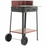 Barbecue à charbon Seven Italy Flavia c/r - Surface de cuisson 45.5x29.5 cm