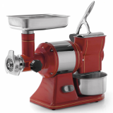 Fama TG12 Retrò - Picadora de carne eléctrica - Con rallador integrado - Grupo trituración en inox - 400V 