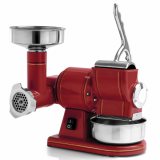Fama TG8R RETRÒ - Hachoir à viande électrique - Râpe intégrée - Groupe de hachage en acier inox