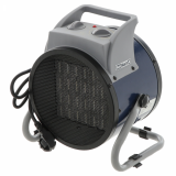 BullMach BM-EFH 2RC - Generador de aire caliente eléctrico - Elemento calentador de cerámica - 2 kW