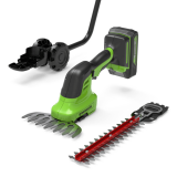 Greenworks G24SHT - Forbice tagliaerba a batteria su asta - Kit batteria da 24V 2.0ah e caricabatterie