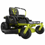 Tractor cortacésped de batería Ryobi ZTR480ex de radio cero - Motor eléctrico de batería 48V/100Ah - corte de 107 cm - 2en1