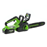Greenworks GD24CS30 - Electrosierra de batería 24V 4Ah - Espada de 30cm
