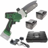 Potatore elettrico a batteria GreenBay TopSaw 5C - Con 2 batterie da 16,8 V - 2 Ah