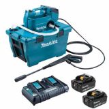 Hidrolimpiadora de batería con cuba Makita DHW080ZK - 2x 18V 5Ah