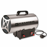 Kemper 65311 - Generatore di aria calda a gas con avviamento elettrico - INOX 