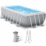Intex Prisma Frame 26790NP - Piscina elevada + Bomba de filtro y Escalera