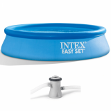 Piscina gonfiabile Intex Easy Set 28108NP + Pompa filtro