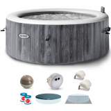 Piscina idromassaggio spa Intex Rotonda Greywood Deluxe 28442EX