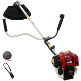 EuroMech HO 50 C - Débroussailleuse à essence 4 temps avec guidon à double poignée  - Moteur Honda GX50