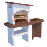 Linea VZ Portofino - Barbecue à bois et charbon en maçonnerie