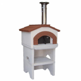 Linea VZ Ponza - Four à bois d'extérieur avec base - Chambre de cuisson de 55x59 cm