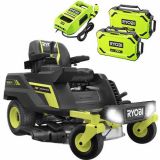 Ryobi ZTRX76 - Tractor cortacésped a batería de radio cero - 72V/20Ah - corte de 76 cm - 2en1