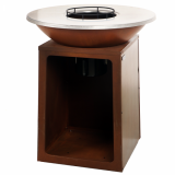RoyalFood COR-4000 - Barbecue à bois en corten