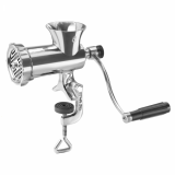 Tre Spade TC-8 Inox - Picadora de carne manual de manivela - Mordaza de fijación - n.8