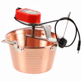 NuovaFac Cuoca Automatica de Inducción - Caldero eléctrico de cobre martillado - 9L - 5W