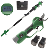 GreenBay TopCut 28 - Sécateur électrique de taille sur perche - 2x 16.8V 2Ah - 150/210 cm