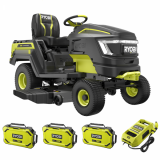 RYOBI RY72TMX117-310 - Trattorino tagliaerba a batteria - 72V / 3x10Ah