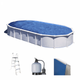 Gre Haiti Ovale 1000x550x132cm - Piscina fuori terra - Traverse interrate