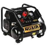 Nuair Siltek TB 6 - Compresor de aire eléctrico portátil monofásico silencioso, sin aceite - Motor 1.5 HP - 6 L