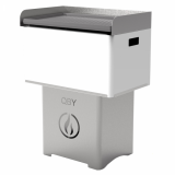 Linea VZ QBY weiß - Tragbarer Pelletgrill mit Pyrolyse-Technologie