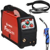 HELVI Fox 191 - Soldadora Inverter Multiproceso (MIG-MAG/MMA/TIG), corriente continua (DC)