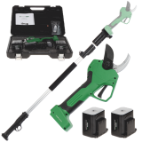 GreenBay TopCut 45 - Tijeras eléctricas de poda con pértiga 150-210 cm - 2x 21.6V 4Ah