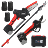 Blue Bird PS23-35+CS23-05A - Kit mit Baumschere +  Akku-Hochentaster - 3x 21.6V 2.5Ah