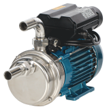 Tellarini ALM 25 MS - Bomba eléctrica de trasiego de acero inoxidable - Racores de acero INOX recto+curvo