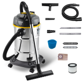 Lavor WTP 30 XE - Aspirador de polvo y líquidos - Bidón Inox 30 L - 1600 W