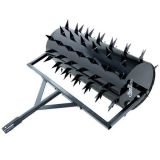 Geotech - Rullo costipatore dentato 92 cm - Arieggiatore trainato in acciaio per trattorino rasaerba