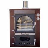 Horno de leña de empotrar en acero AgriEuro Magnus 80 Deluxe INC Inox - pintura de cobre