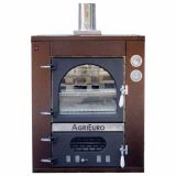 Horno de leña de empotrar Medius 60 Deluxe INC INOX - Esmalte de cobre