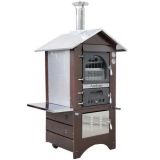 Horno de leña de exterior Medius 60 Deluxe EXT INOX - Esmalte de cobre
