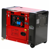 GeoTech Pro DGP8000SE-3 - Groupe électrogène 6 KW triphasé diesel - insonorisé - dém. électrique