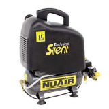 Nuair OM200/6 Sil Tech - Compresor de aire eléctrico compacto portátil - motor 1 HP sin aceite - 6 l