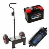 Kit complet : chariot Volpi + batterie 70 Ah + chargeur de batterie Awelco Automatic 20