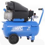 Abac Pole Position L30P - Compresor de aire eléctrico con ruedas - motor 3 HP - 24 l