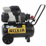 Nuair Sil Air 244/24 - Compresor de aire eléctrico con ruedas - 1.5 HP - 24 l sin aceite - Silencioso