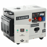 Blackstone SGB 8500 D-ES FP - Generador de corriente diésel silencioso con AVR 6.3 kW - Continua 6 kW Full-Power + ATS