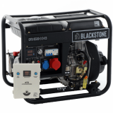 BlackStone OFB 8500-3 D-ES - Generador de corriente diésel con AVR 6.3 kW - Continua 6 kW Trifásica + ATS